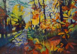Godfrey Tonks (British, b.1948), 'Autumn', signed, pastel, 57 x 77cm