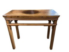 A small Chinese elm altar table, width 96cm, depth 48cm, height 83cm