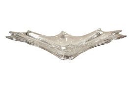 A 1960's Daum glass sculptural centrepiece, 63cm wide