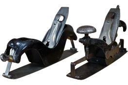 Two compass planes; a Stanley No.113, together with an original early Bailey example