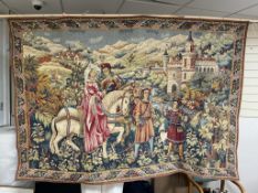 A machine tapestry - wall-hanging, Point de L'Hallvin. See embroidered label verso