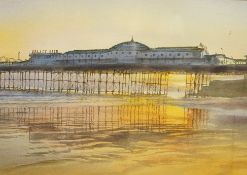 Cecil Rice (b.1961), Palace Pier Brighton, signed, Clairmonte Galleries, Brighton label verso,