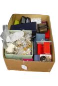 A large collection of costume jewels, comprising brooches, earrings and bracelets among others, of