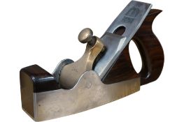 A Spiers dovetailed smoothing plane, stamped with Spiers, Ayr, to the brass lever cap, and fitted