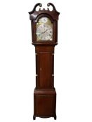 A George III inlaid mahogany longcase clock, Richd. Kelly, London, height 225cm