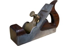 A Spiers dovetailed smoothing plane, stamped with Spiers, Ayr, to the brass lever cap and fitted