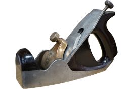 A Norris A50 adjustable steel soled, round sided smoothing plane, stamped with Norris, London to