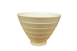 Keith Murray for Wedgwood a moonstone ribbed conical vase, height 14cm.