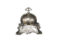 A WMF Art Nouveau plated shop counter bell, 9cm high.