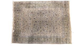 A Kashan ivory ground carpet 426 x 310cm