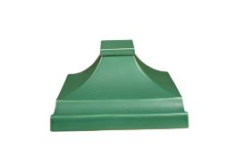 Keith Murray for Wedgwood - a matt green glazed inkwell. Width 19cm.