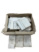 A box of First World War trench maps and other military maps of France and Belgium