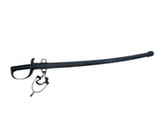 An 1885 pattern cavalry trooper’s sword, regulation blade with many inspectors and issue marks