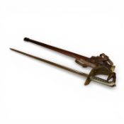 A George V 1914 Field Service sword by Wilkinson with leather covered steel scabbard, frog and