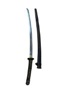A Japanese World War II army officer’s sword, blade 63.5cm, signed and stamped with Seki Arsenal