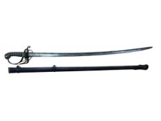 A William IV infantry officer’s sword, with pipe back blade, regulation hilt with folding side guard