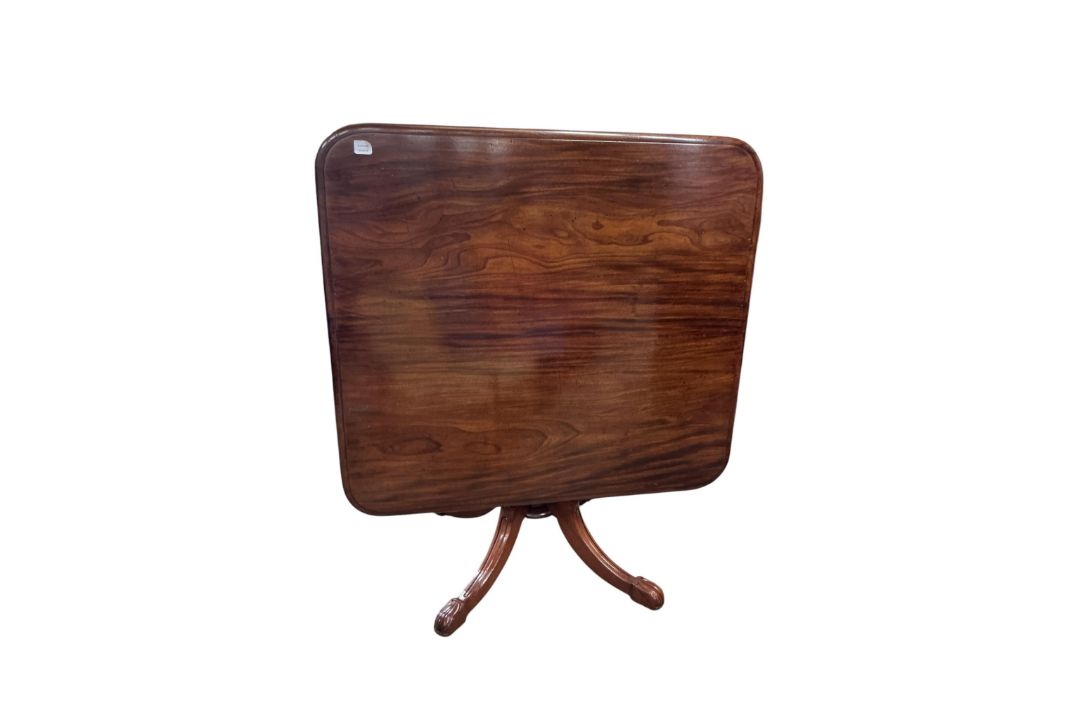 A William IV mahogany breakfast table, width 120cm, depth 108cm, height 73cm - Image 4 of 5