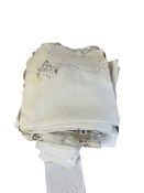A collection of hand embroidered Madeira tablecloths