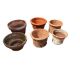 Six terracotta pots, largest diameter 38cm, height 24cm - Image 1 of 2