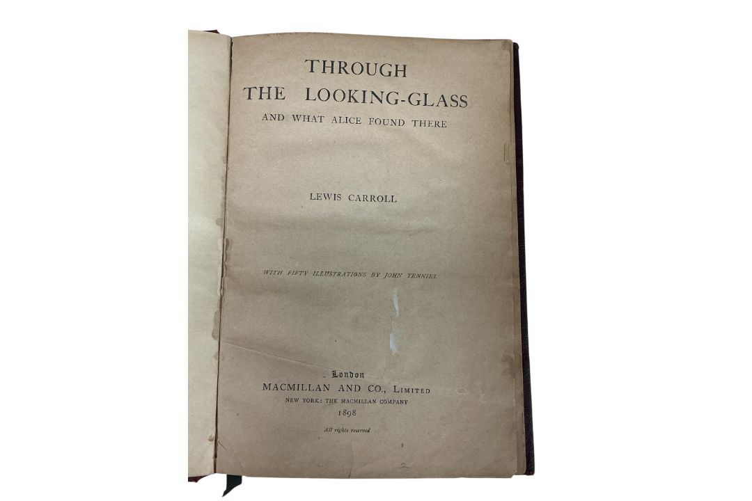 ° ° Carroll, Lewis. Through The Looking-Glass and What Alice Found there. with Fifty Illustrations - Image 3 of 3