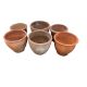 Six terracotta pots, largest diameter 46cm, height 37cm - Image 1 of 2