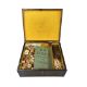 A bamboo and bone mahjong set, in fitted box, with rule booklet "Ma Cheuk, as Played by the Chinese" - Image 1 of 2