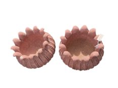 A pair of Mughal style marble composition jardinières, diameter approx. 40cm, height 31cmProvenance: