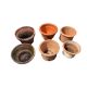 Six terracotta pots, largest diameter 38cm, height 24cm - Image 2 of 2