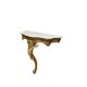 A 19th century French gilt gesso and marble console table, width 96cm, depth 45cm, height 93cm - Image 3 of 4