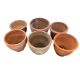 Six terracotta pots, largest diameter 46cm, height 37cm - Image 2 of 2