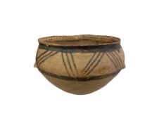 A Chinese Neolithic pottery jar, Banshan type, Yangshao culture, circa 2000 BC, height 10cm,