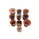 Ten terracotta pots, largest diameter 32cm, height 26cm - Image 2 of 2
