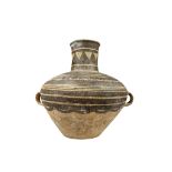 A Chinese Neolithic earthenware jar, Majiayao culture, circa 2600–2300 BC, with certificate of