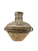 A Chinese Neolithic earthenware jar, Majiayao culture, circa 2600–2300 BC, with certificate of