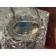 A mahogany and silver-plated tantalus, with three cut glass square decanters and stoppers, - Image 3 of 3