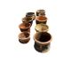 Nine terracotta pots, largest diameter 40cm, height 30cm - Image 1 of 2