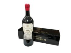 A double magnum (3 litres) of Marqués de Riscal Rioja Reserva 1999, in original box
