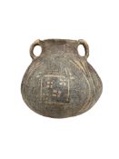 A Chinese Neolithic pottery jar, Machang type, Yangshao culture, circa 2000 BC, height 13cm, with