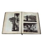 ° ° Photograph Album - Mostly British, approx. 70 images, including Cornwall (with Penzance