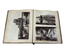 ° ° Photograph Album - Mostly British, approx. 70 images, including Cornwall (with Penzance