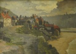 L. G. Andrews, coastal scene, signed, oil on board, 23 x 32cm