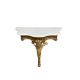 A 19th century French gilt gesso and marble console table, width 96cm, depth 45cm, height 93cm - Image 2 of 4