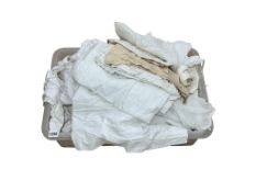 A large collection of baby's and toddlers clothing, mostly christening gowns, nighties and dresses.