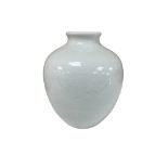 A Chinese white glazed anhua decorated vase, 20th century, height 10cm