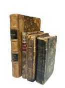 ° ° Florian - Nouvelles. illus with 6 engraved plates. 19th century half black calf over marbled