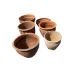 Six terracotta pots, largest width 43cm, height 36cm - Image 1 of 2