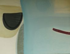 Henrietta Dubray (b.1966), abstract composition, 1995, signed verso, oil and charcoal on canvas,
