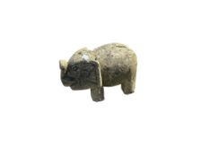 A stone elephant, width 40cm, depth 60cm, height 35cm