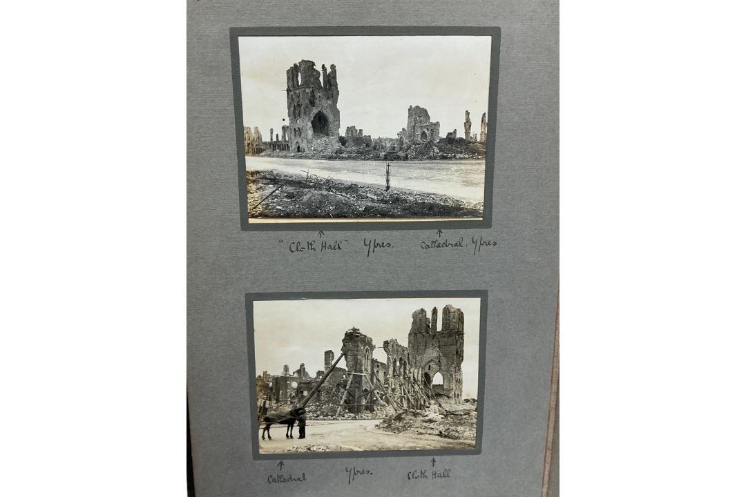 ° ° Photograph Album - World War One, Western Front, approx. 48 images (sm. size) with good ms. - Image 3 of 3