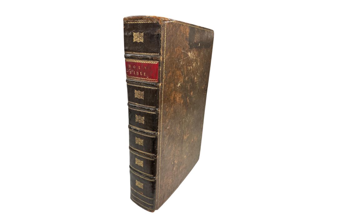 ° ° An Oxford early 18th Century lectern Bible (the Authorised Version). The Holy Bible, - Image 1 of 4